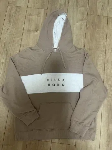 BILLA BONG 후드 부착 후드티 베이지