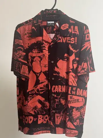 Hysteric Glamour 뱀파이어라 셔츠