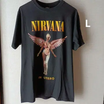 너바나 NIRVANA IN UTERO 티셔츠 사이즈 L