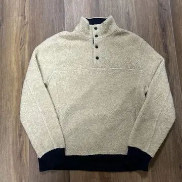 플리스 하프 지퍼