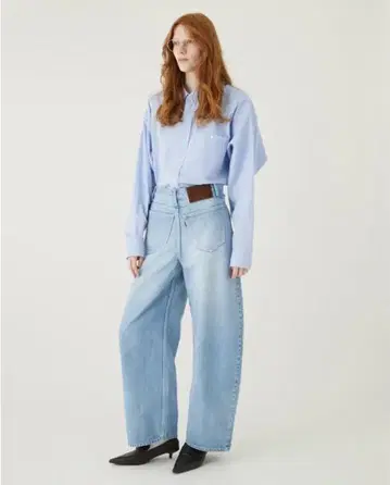 BASICKS 25AW Back Front Barrel Denim