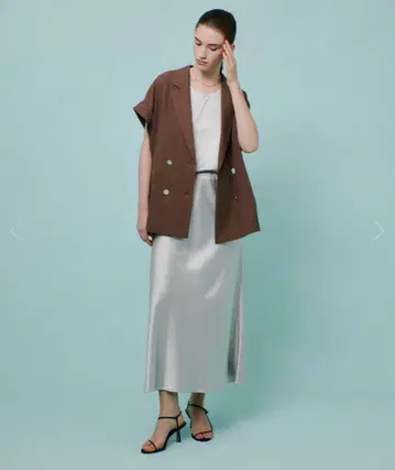 알아바일 새틴 바이어스 내로우 스커트