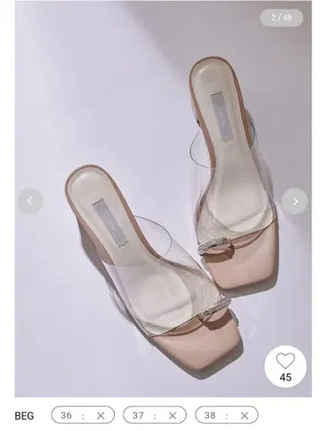 셀포드 비쥬 클리어 샌들