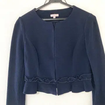 TOCCA 페플럼 노카라 자켓 프릴 XS