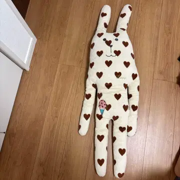 크라프트호릭 하트 무늬 토끼 봉제 인형