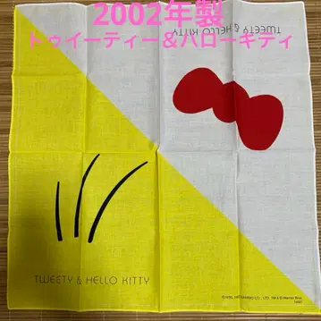 2002년제 트위티 & 키티 콜라보 디자인 대형 손수건 레트로