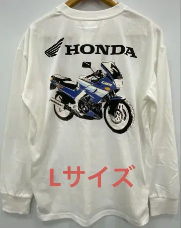 혼다 HONDA 바이크 CBR 긴팔 티셔츠 화이트 흰색 L 사이즈