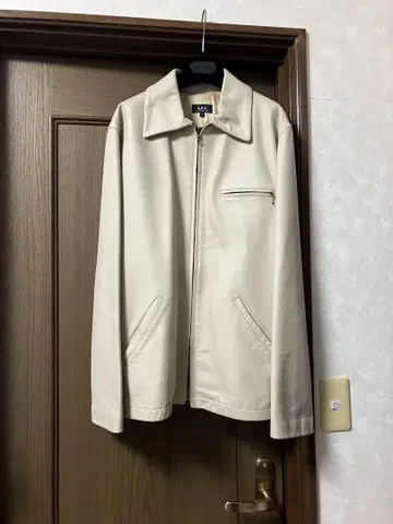 a.p.c. 프랑스제 가죽 집업 블루종