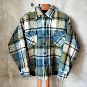 CPO 90-00s 유로 빈티지 울 체크 자켓 크롭