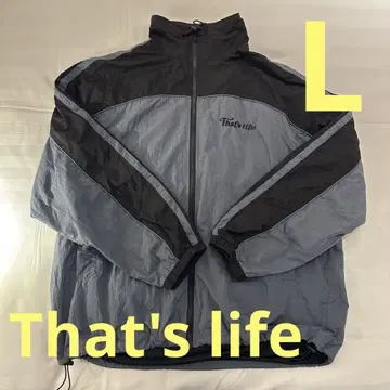 That's life 집업 나일론 자켓 그레이/블랙