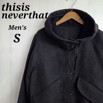 thisisneverthat 코트 S 블랙 후드 부착