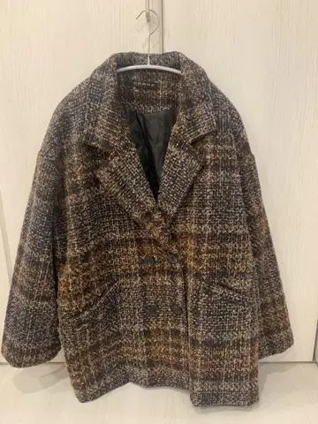 GORGE 체크 무늬 체스터 코트