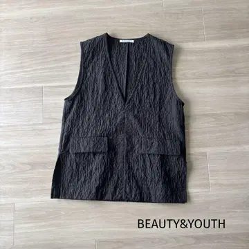 2024 BEAUTY&YOUTH 자카드 V넥 베스트