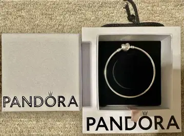 Pandora 정품 실버 뱅글 팔찌 19cm 미사용 새상품