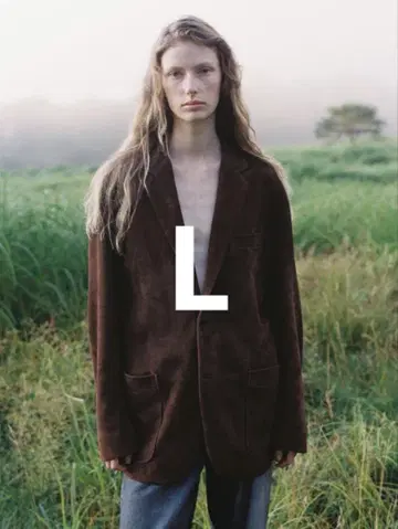LIDNM 염소 스웨이드 테일러드 재킷