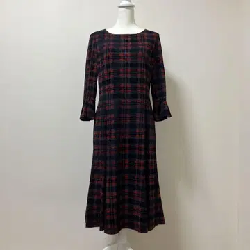 로라 애슐리 롱 원피스 체크 무늬 패턴 가을 멋진 성인 귀여운