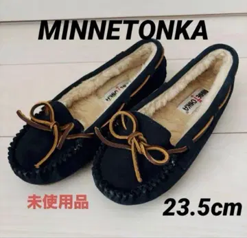 미사용급 미네통카 모카신 23.5cm
