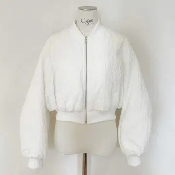 Cygne 자카드 블루종 Fanny 화이트