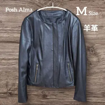 [ 인기 노카라 ] Posh Alma 양가죽 램 가죽 숏 기장 자켓