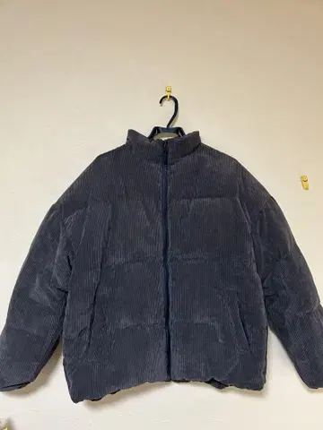 코듀로이 다운 자켓 다크 그레이