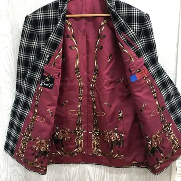 z-622 Komiya ungaro 테일러드 자켓 체크 무늬