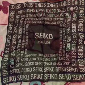 SEIKO 로고 스카프 레이온 100%