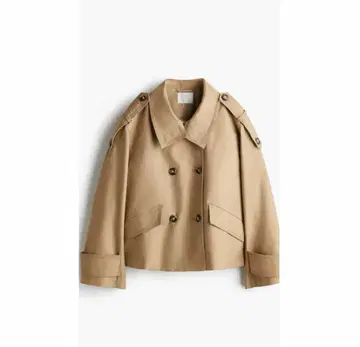 [ 완판 ] 새상품급 H&M 숏 트렌치코트 2025SS