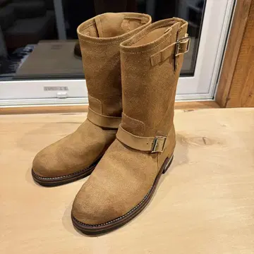 엔지니어 부츠 베이지 스웨이드 26.5cm 호킨스