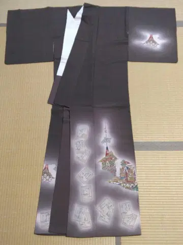 기모노 츠케사게 순수 실크 일본 의류