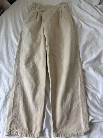 MOUSSY 코튼 팬츠 베이지