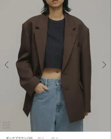 다크 브라운 테일러드 자켓