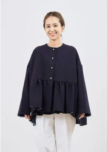 새상품 yori 더블 크로스 와이드 자켓