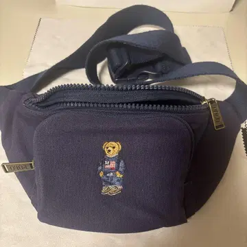 Polo 네이비 바디백 곰 자수