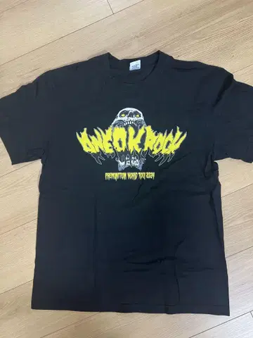 ONE OK ROCK 티셔츠 L 사이즈 블랙