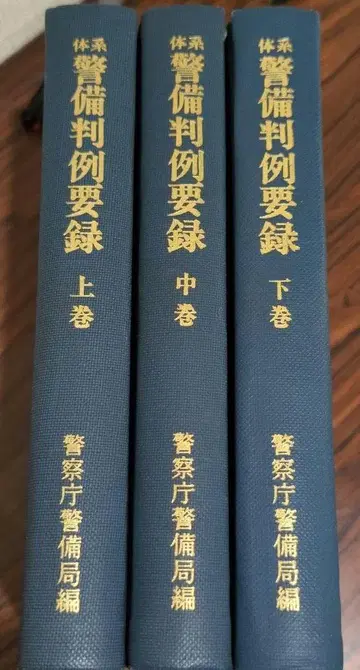 경비 판례 요록 상권, 중권, 하권 3책 세트