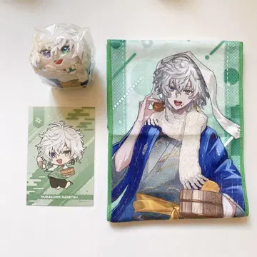 니지산지 무라쿠모 카게츠 극락탕 모찌코로링 타월 엽서