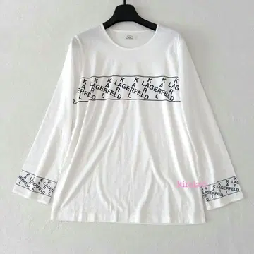 KARL LAGERFELD 칼 라거펠트 화이트 T셔츠 롱T