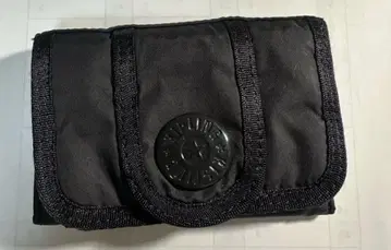 Kipling 블랙 나일론 3단 폴더형 지갑