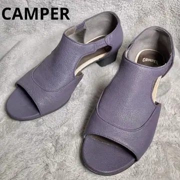 컨디션 최상 CAMPER 캠퍼 퍼플 오픈토 샌들 23.5cm