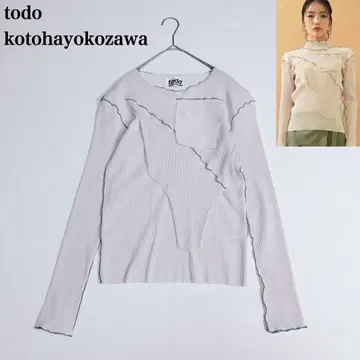 미사용급 kotohayokozawa 롱 슬리브 상의 F 플리츠