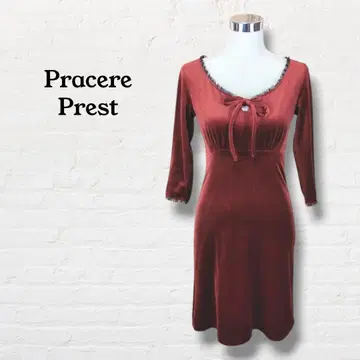 Pracere Prest 벨로아 원피스 [ M ] 레드