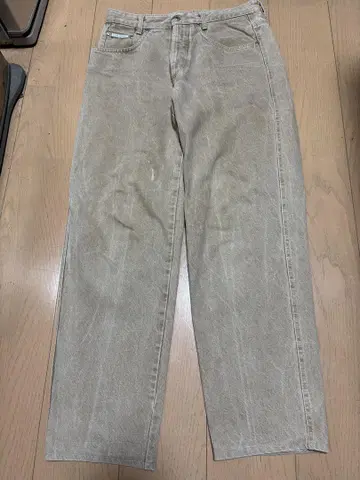 초절정 레어 80s 빈티지 데님 서독제 상태 베이지 아메카지