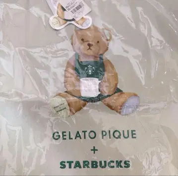 [ 스타벅스 x gelato pique ] 베어 프린트 밴드 포함 토트백