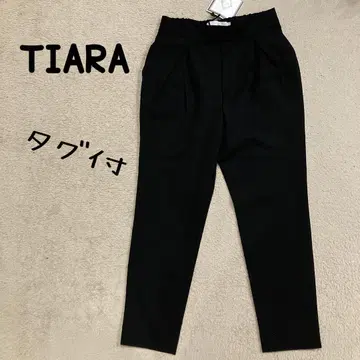 미사용 새상품 현행 택 티아라 팬츠 슬랙스 바지 블랙 M