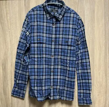 A.P.C 남성용 긴팔 셔츠 체크 XS