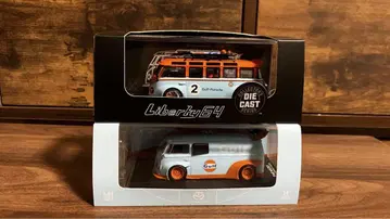 1/64 VW 바겐버스 가 RWB GUlF 바겐 피규어 포함