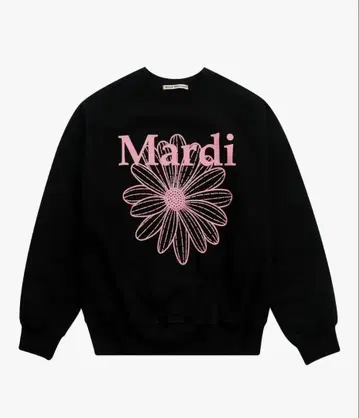 Mardi 블랙 맨투맨