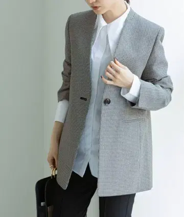 [ NOBLE ] 노블 울 블렌드 노카라 자켓