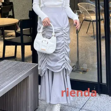 [ 새상품급 ] 드로우 스트링 서스펜더 스커트 리엔다 rienda
