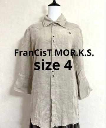 [ FranCisT_MOR.K.S ] 5부 소매 린넨 셔츠 와이어드